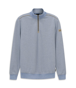 Bugatti halfzip trui blauw