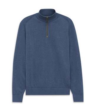 Bugatti halfzip trui blauw