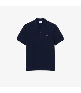 Lacoste classic fit gebreide polo marine