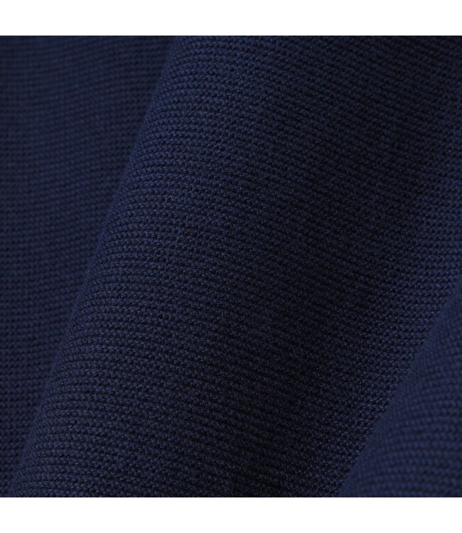 classic fit gebreide polo marine