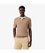 classic fit gebreide polo beige