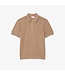 classic fit gebreide polo beige