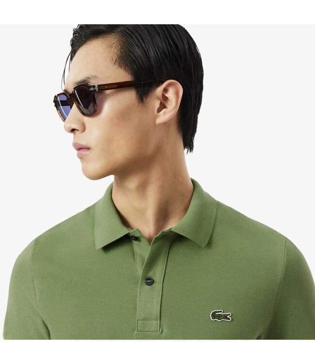 piqué polo korte mouw groen