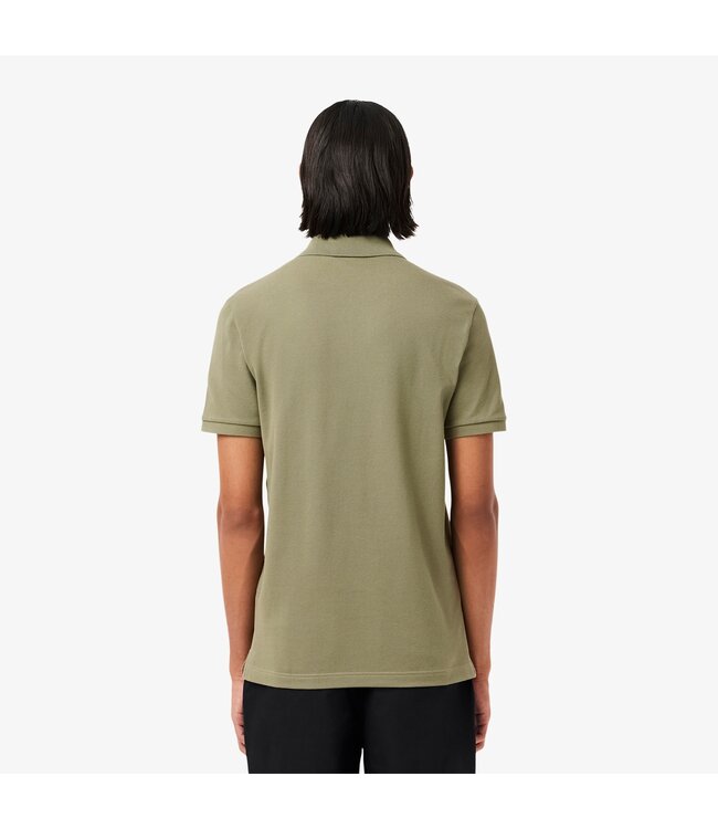 piqué korte mouw polo olijfgroen