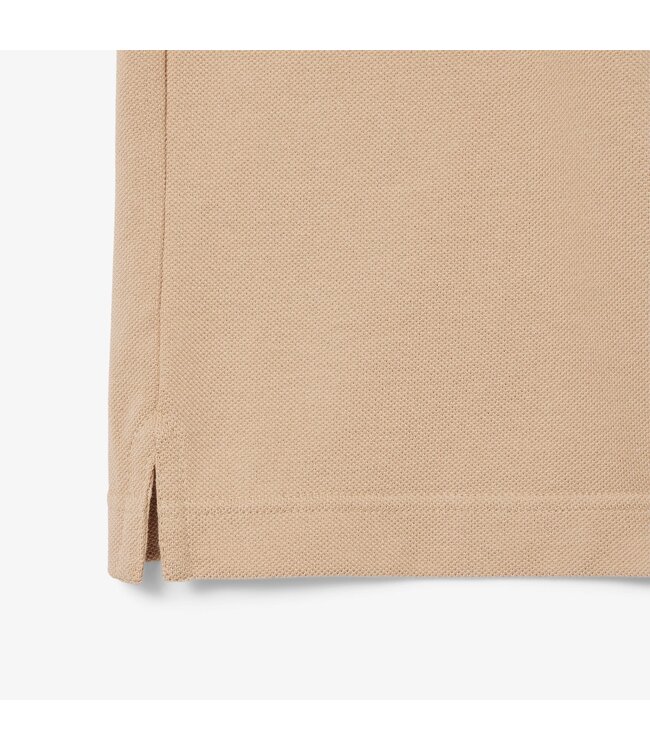 piqué korte mouw polo beige