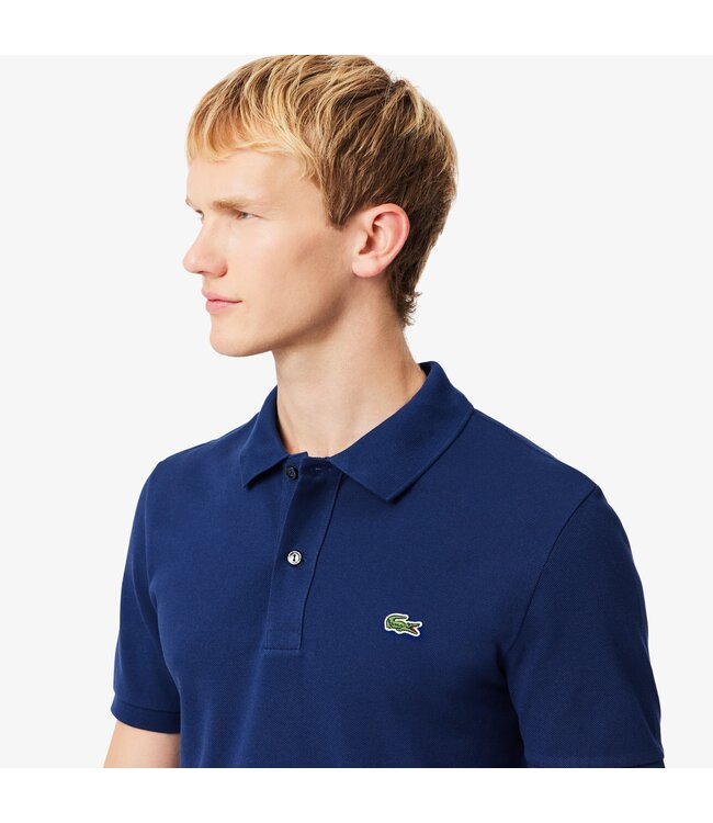 piqué polo korte mouw donkerblauw