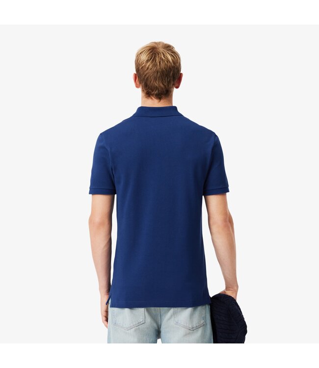 piqué polo korte mouw donkerblauw