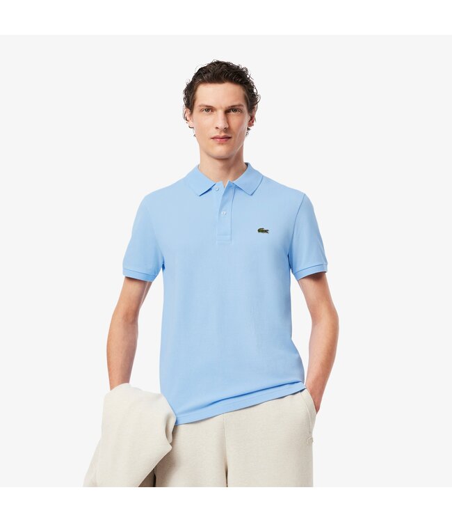 piqué polo korte mouw lichtblauw