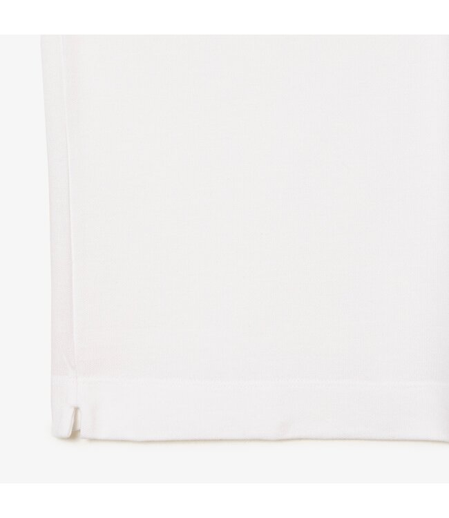 Paris stretch piqué polo korte mouw wit