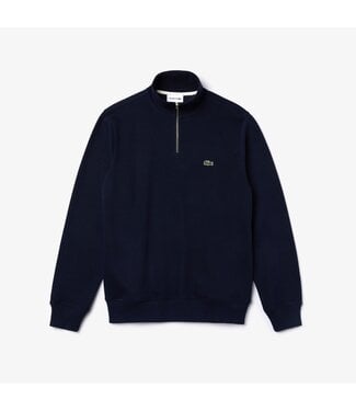 Lacoste interlock halfzip sweater marine