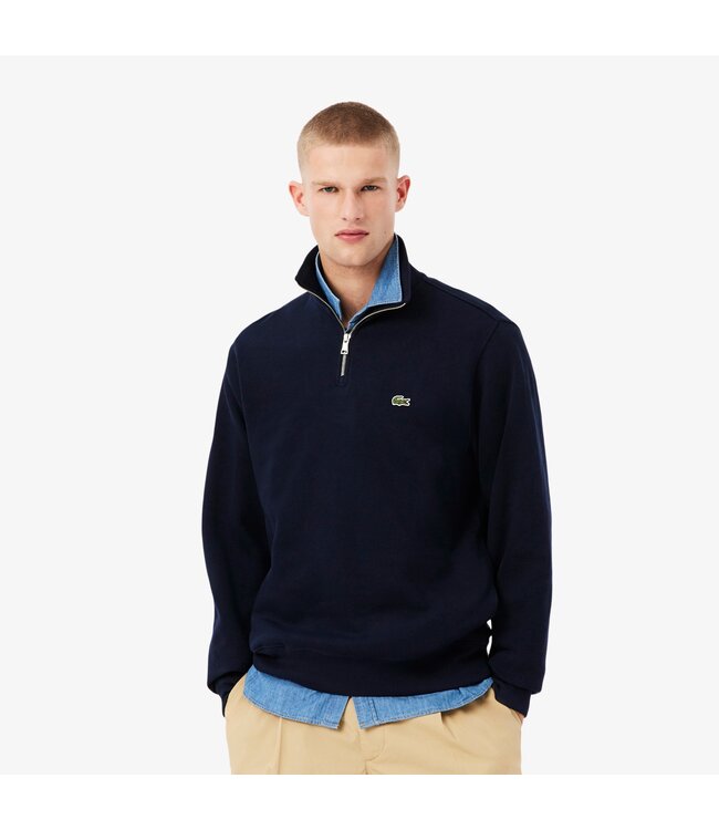 interlock halfzip sweater marine