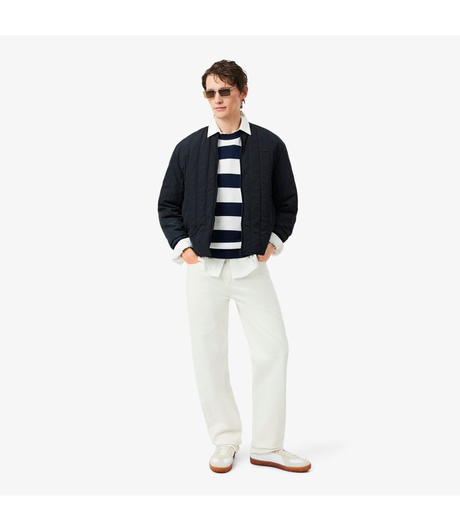 sweater marine ecru streep