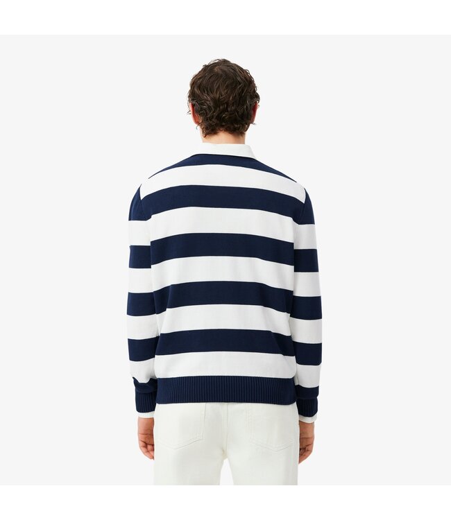 sweater marine ecru streep