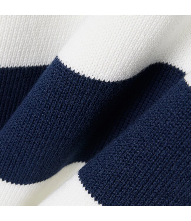 sweater marine ecru streep