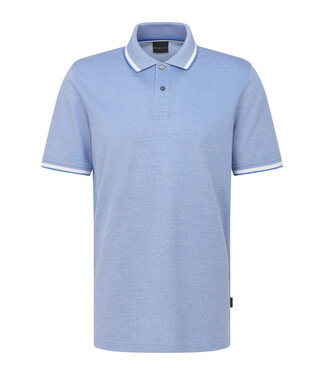 Bugatti polo korte mouw blauw