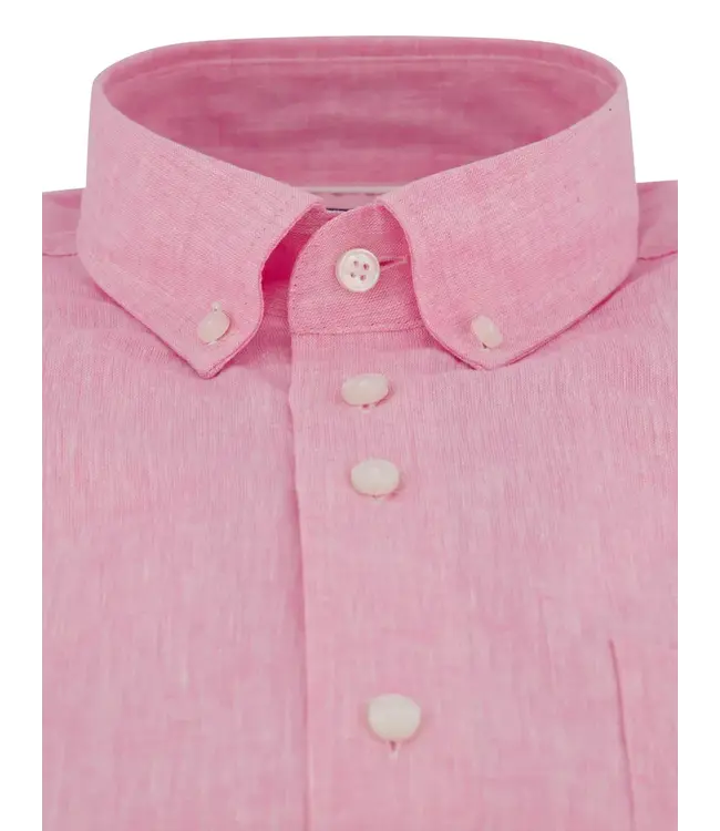 regular fit overhemd roze gemeleerd