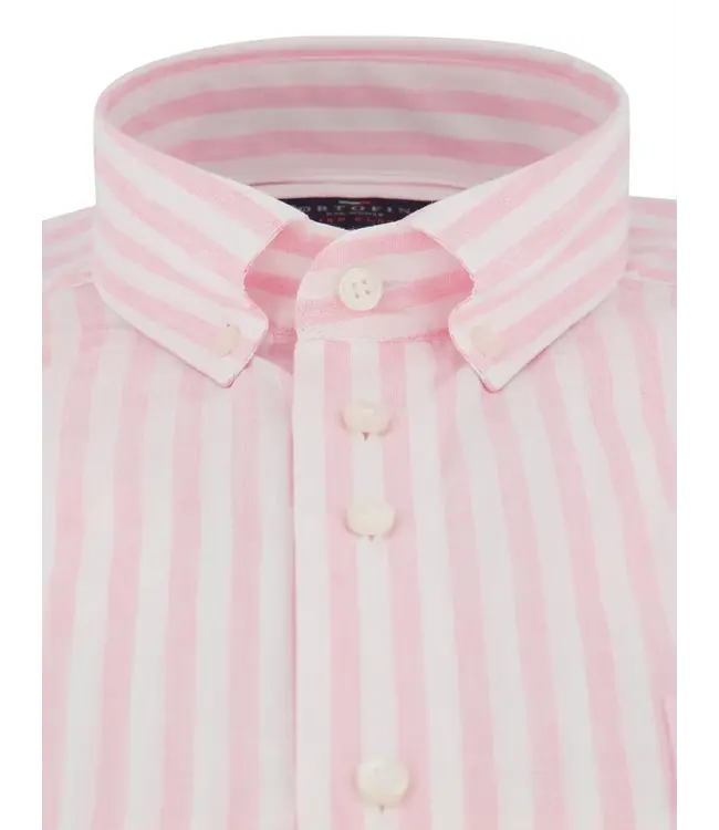 regular fit overhemd roze streep