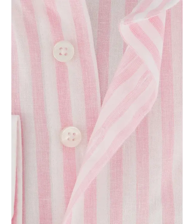 regular fit overhemd roze streep
