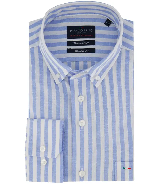 regular fit overhemd bleu streep