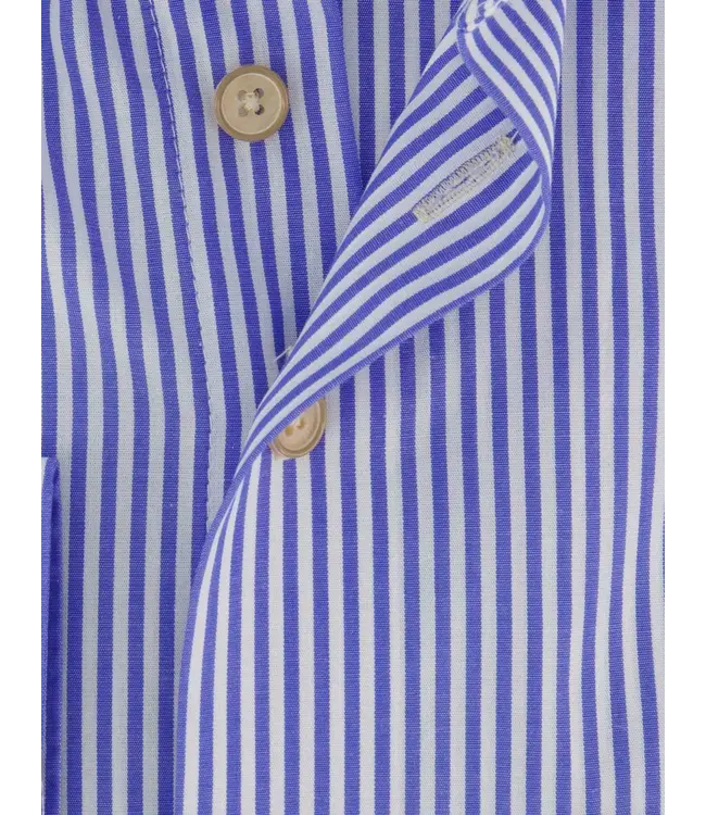 regular fit overhemd blauw streepje
