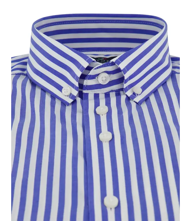 regular fit overhemd blauw streep