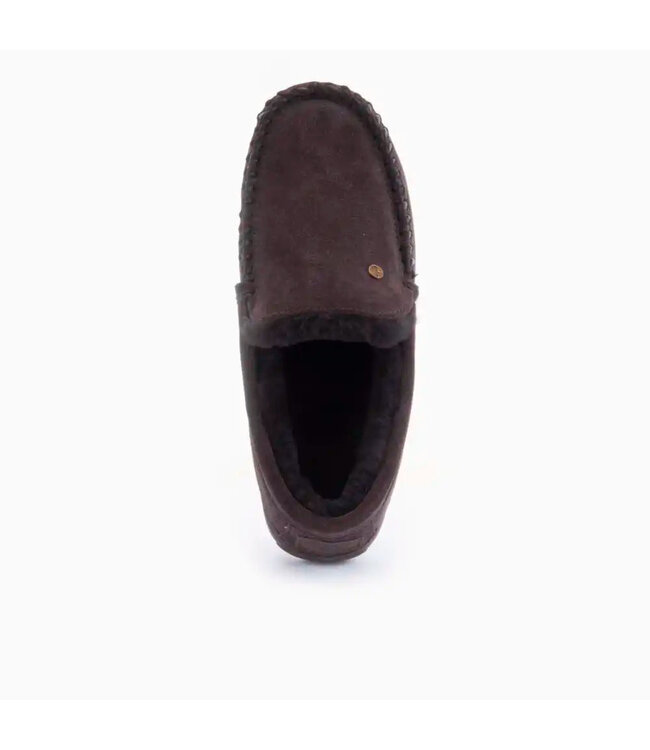 Grizzly suède pantoffel choco