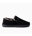Grizzly suède pantoffel zwart