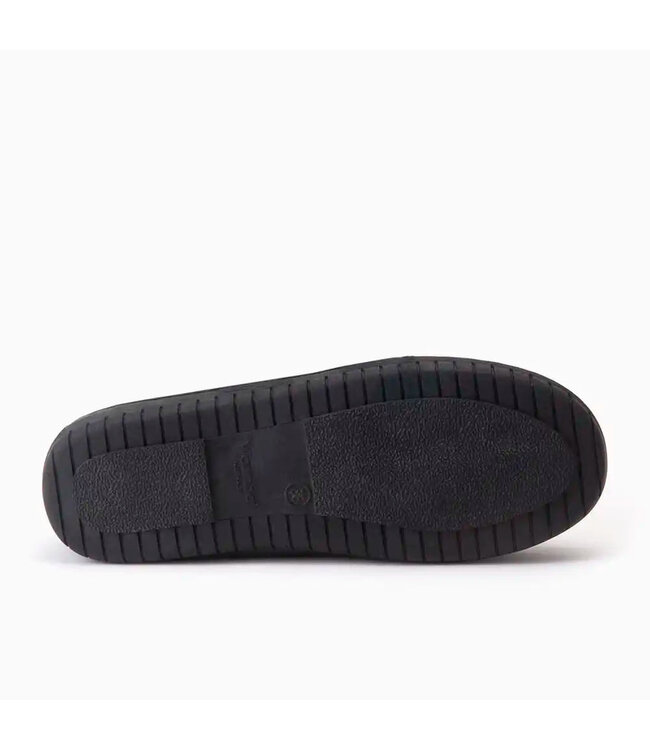Grizzly suède pantoffel zwart