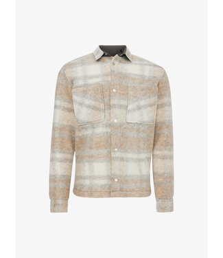 Gentiluomo Terry overshirt beige ruit