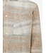 Terry overshirt beige ruit