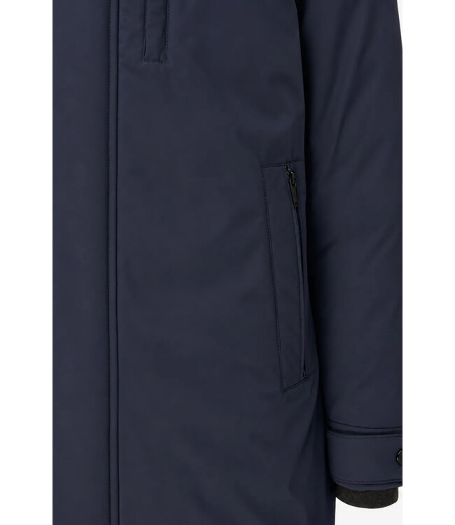 water-repellent parka marine