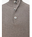 half buttonzip trui bruin