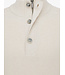 half buttonzip trui zand