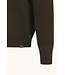 tech wol half zip trui bruin