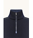 wollen half zip trui marine