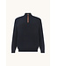 X-Soft wollen half zip trui marine