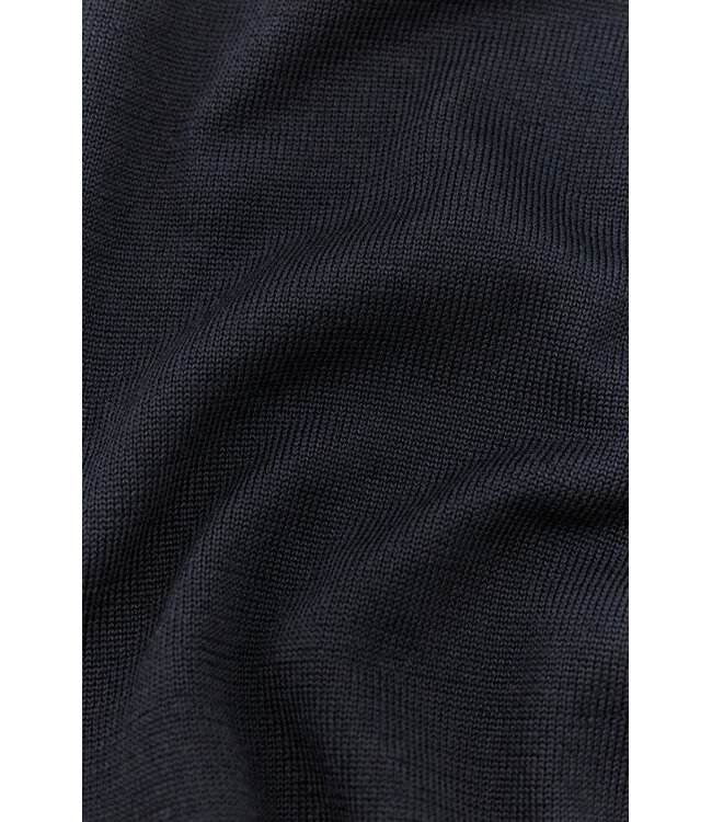 X-Soft wollen half zip trui marine