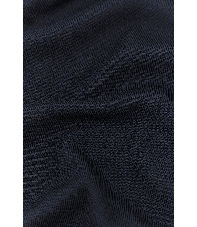 wollen half zip trui marine