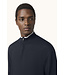 wollen half zip trui marine