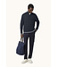 wollen half zip trui marine
