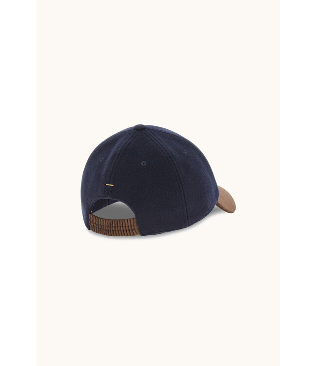 150's merino wollen baseballpet marine