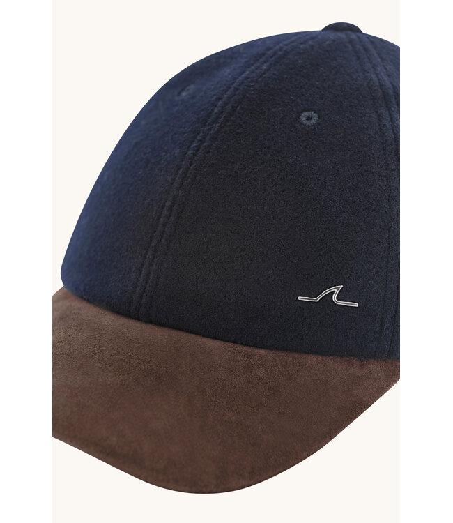 150's merino wollen baseballpet marine