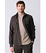 wol stretch overshirt donkerbruin