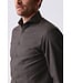 slim fit flanellen overhemd bruin