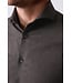 slim fit flanellen overhemd bruin