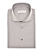 slim fit strijkvrij overhemd bruin ruit