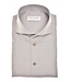 slim fit strijkvrij overhemd beige
