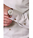 slim fit strijkvrij overhemd beige