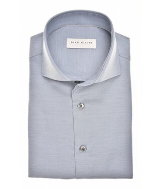 John Miller slim fit strijkvrij overhemd blauw