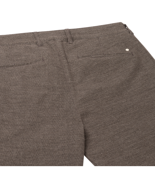 elegance chino bruin herringbone